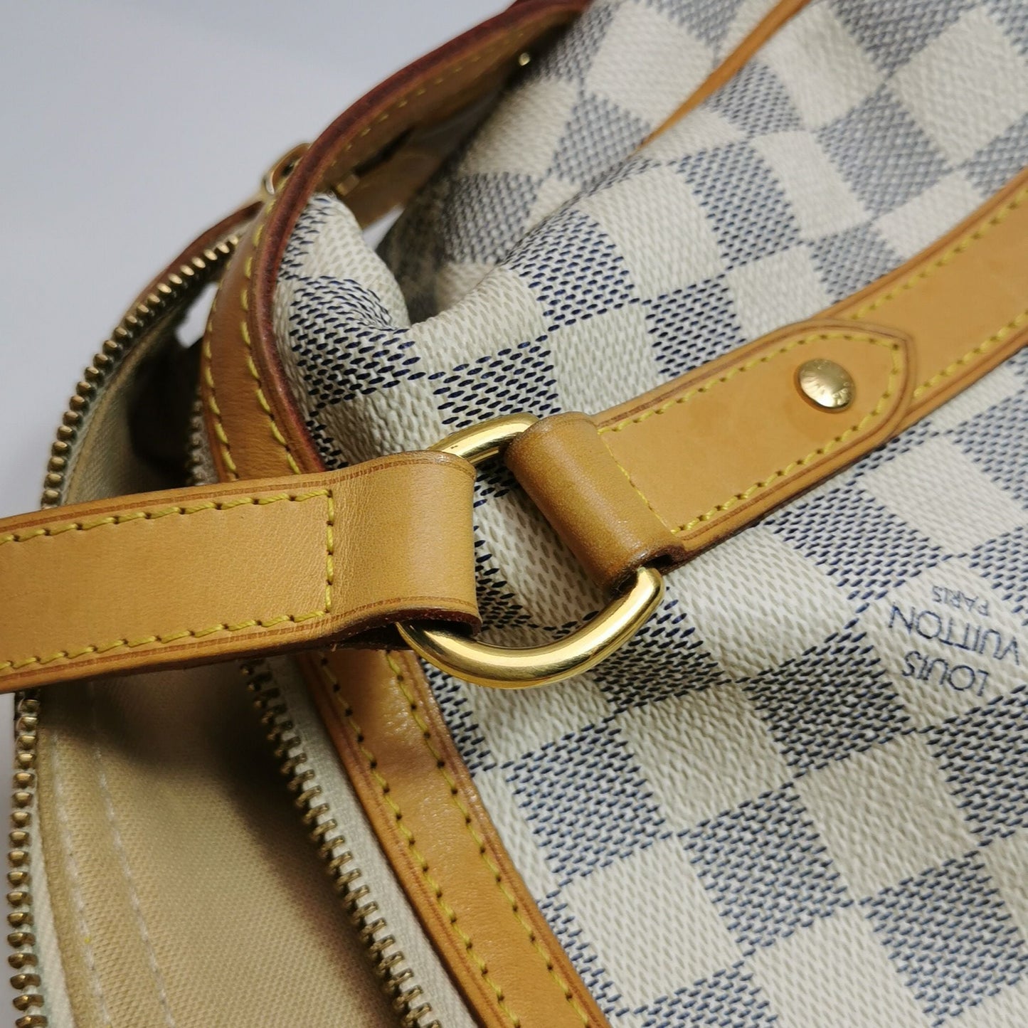 Preloved GLM-Stresa Checkered Buckle Shoulder Bag 250422781160501