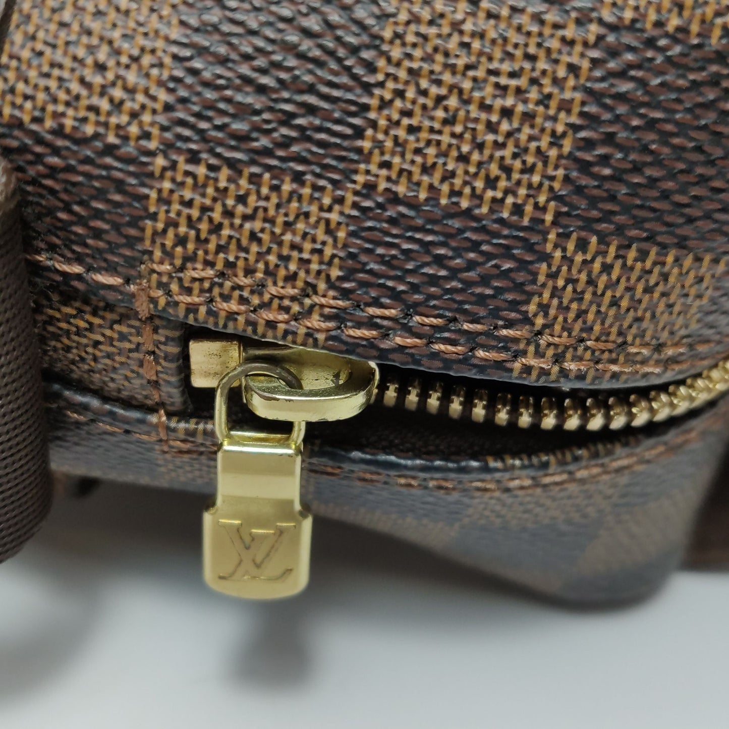 Preloved GLM-Naviglio Leather Checkered Flap Messenger Crossbody Bag 250425781164659