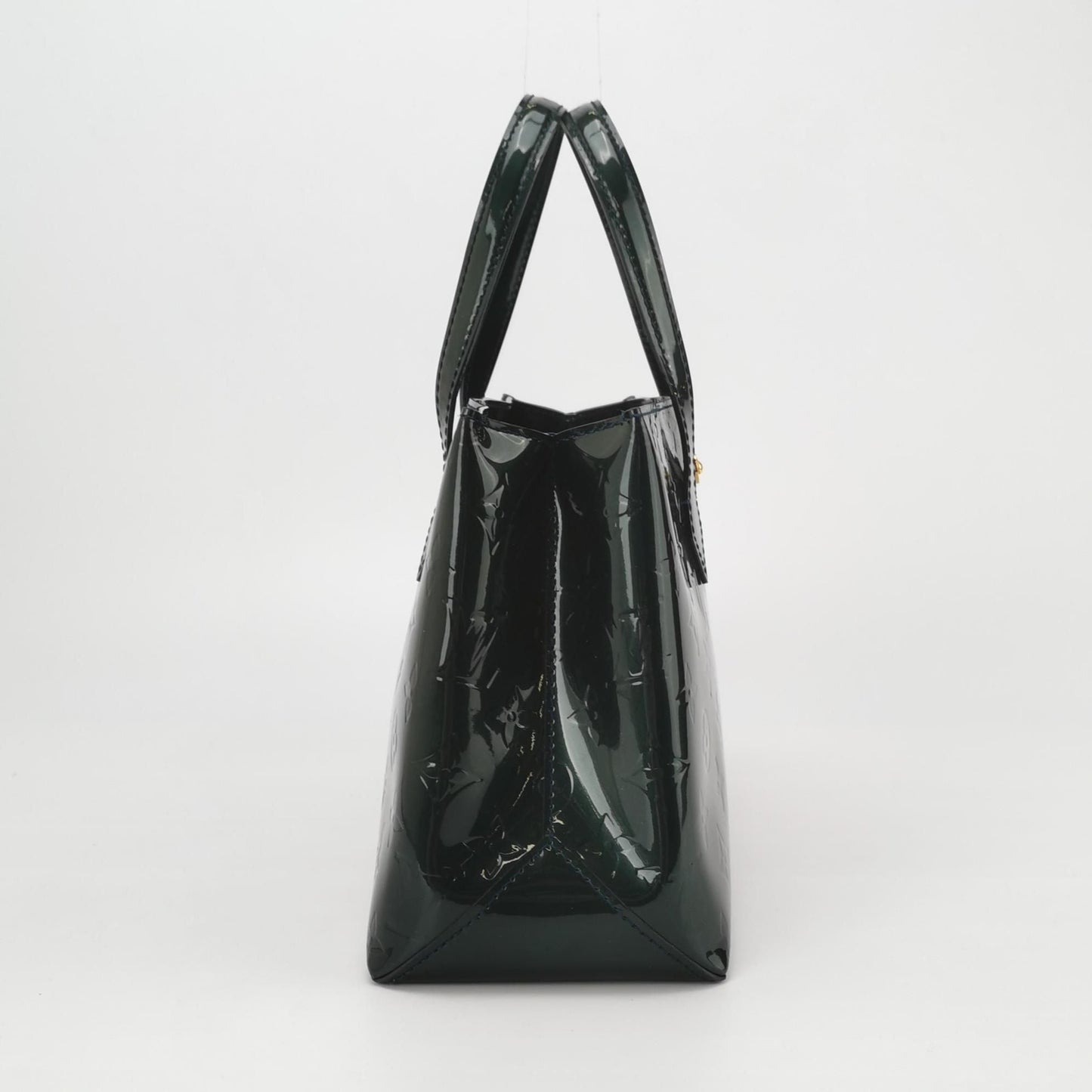 Preloved GLM-Wilshire Patent Leather Monogram Logo Tote Bag 250421781158034