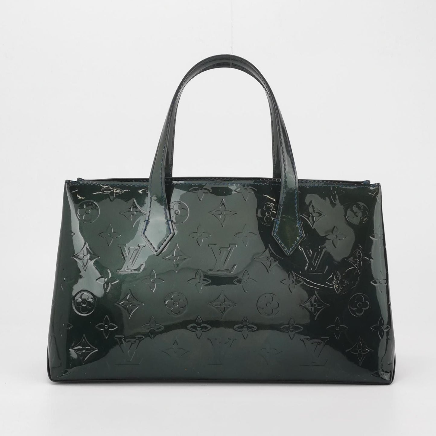 Preloved GLM-Wilshire Patent Leather Monogram Logo Tote Bag 250421781158034