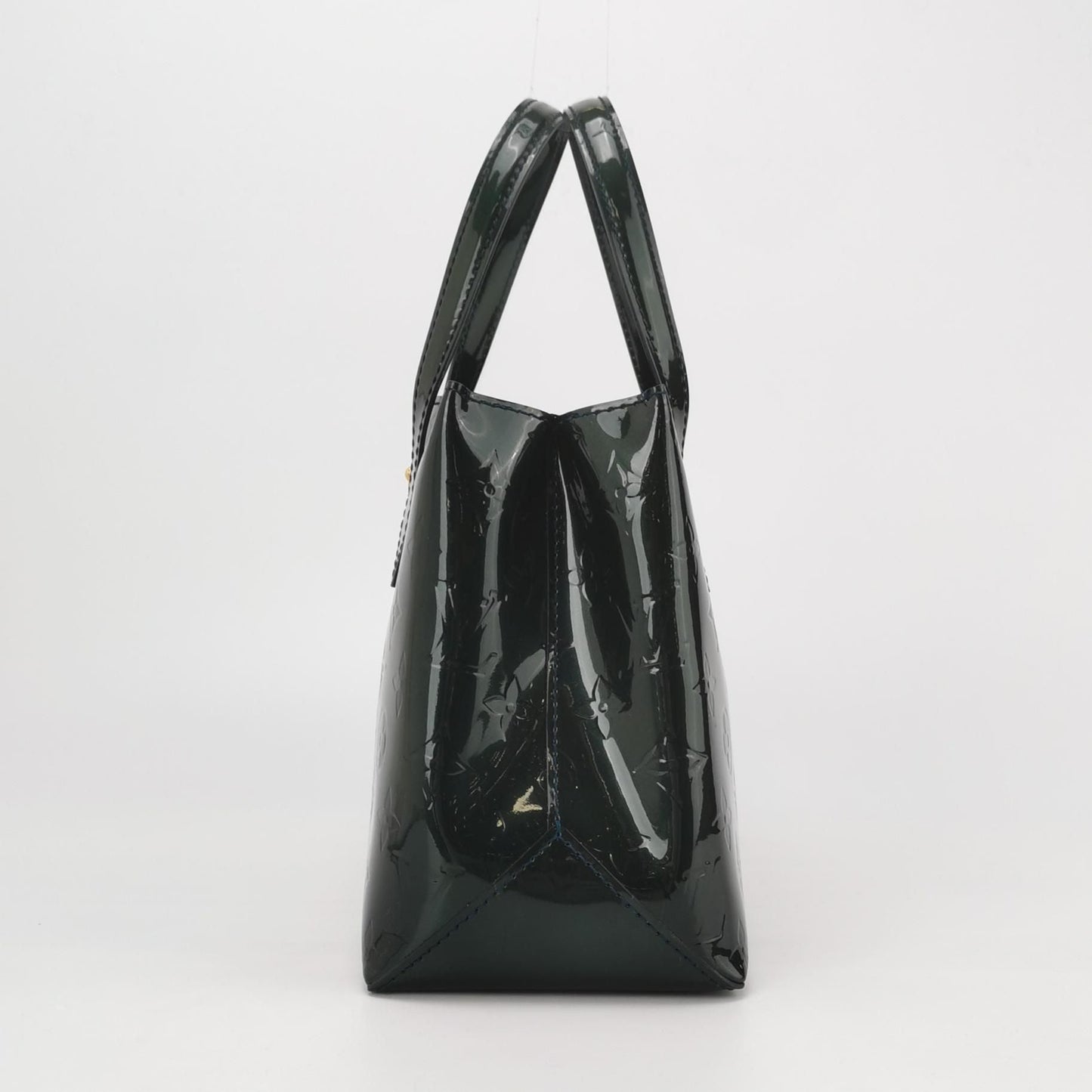 Preloved GLM-Wilshire Patent Leather Monogram Logo Tote Bag 250421781158034