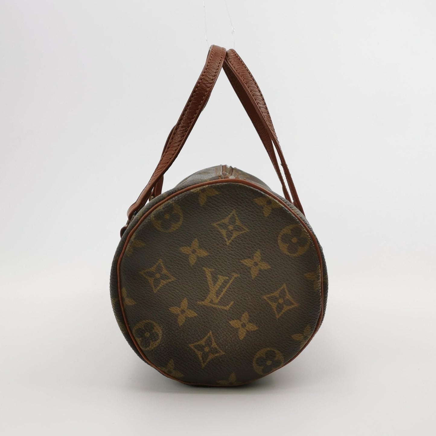 Preloved GLM-Papillon Medium Monogram Canvas Round Barrel Handbag 047852301220