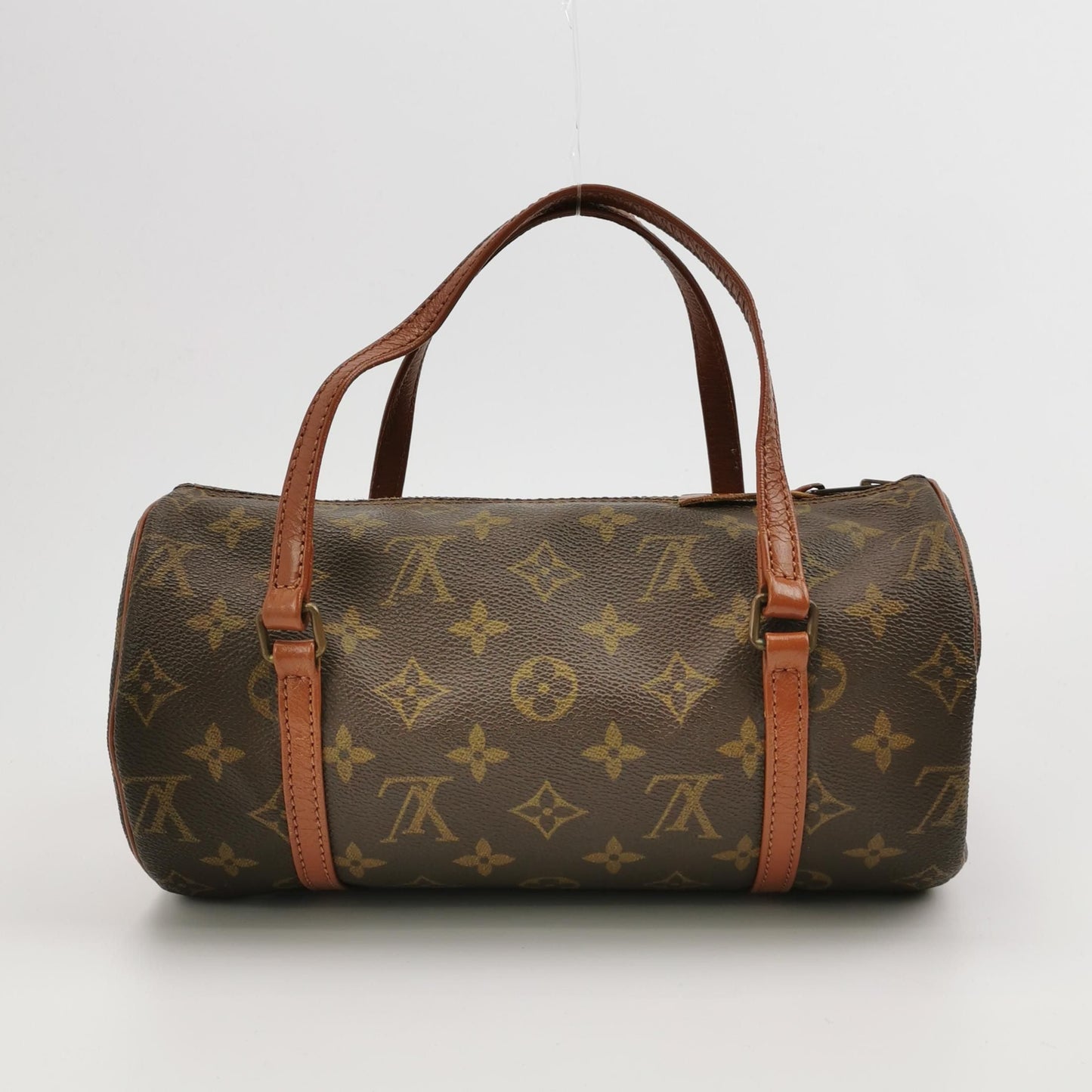 Preloved GLM-Papillon Medium Monogram Canvas Round Barrel Handbag 047852301220