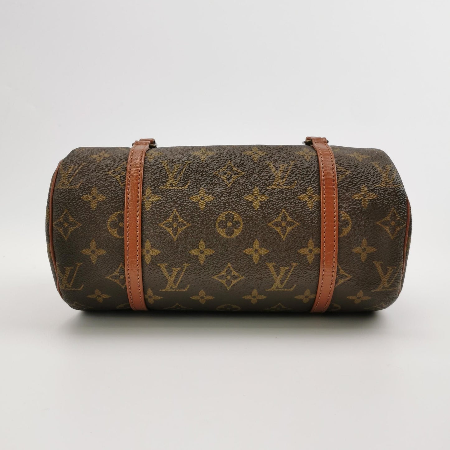 Preloved GLM-Papillon Medium Monogram Canvas Round Barrel Handbag 047852301220
