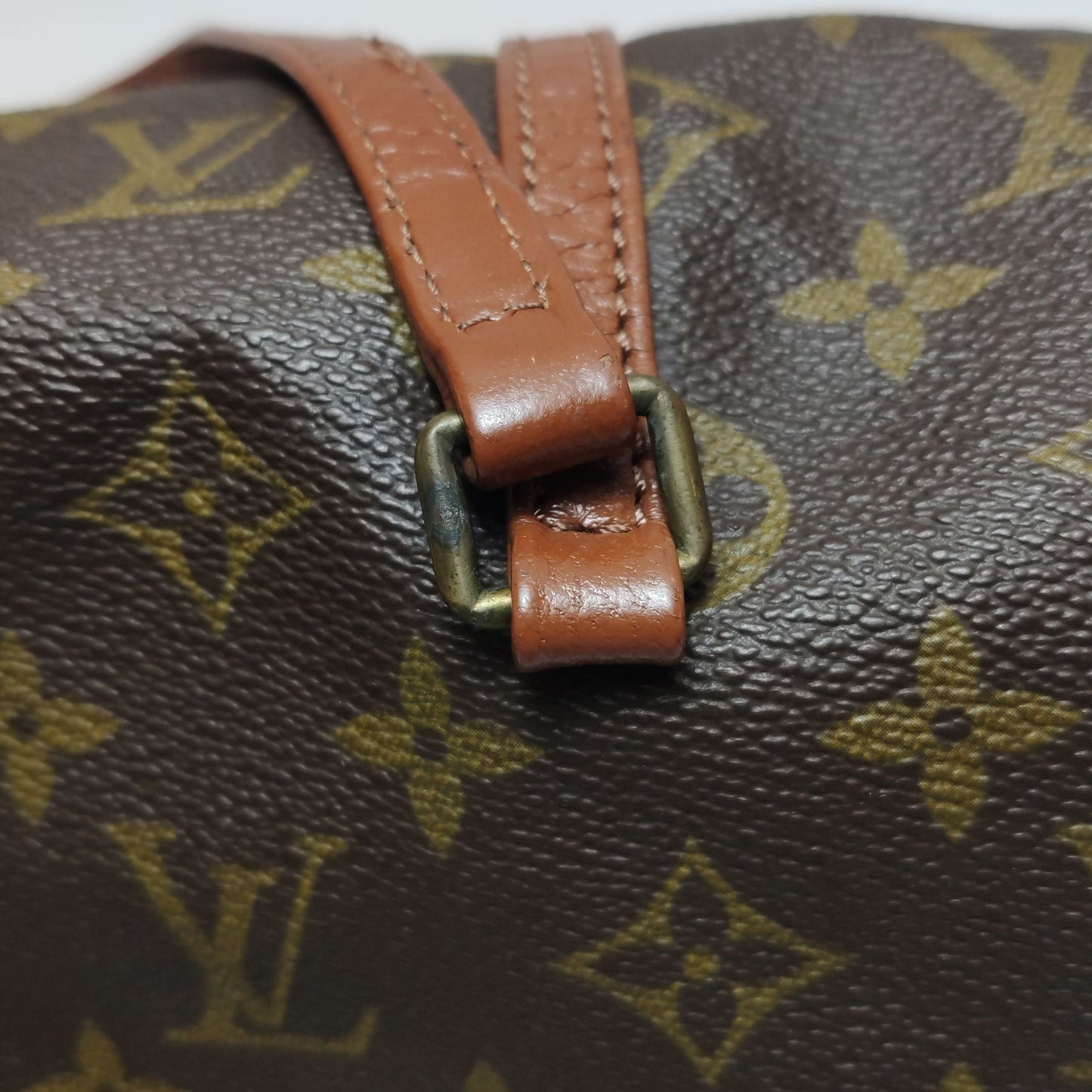 Preloved GLM-Papillon Medium Monogram Canvas Round Barrel Handbag 047852301220