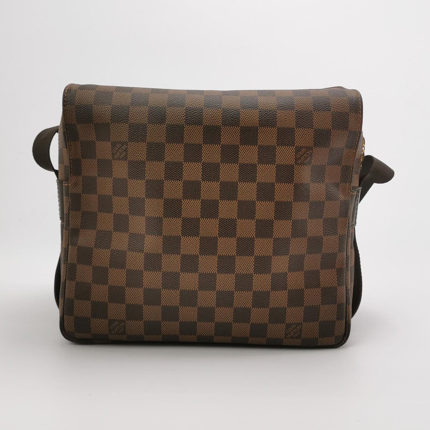 Preloved GLM-Naviglio Leather Checkered Flap Messenger Bag 250420781157686