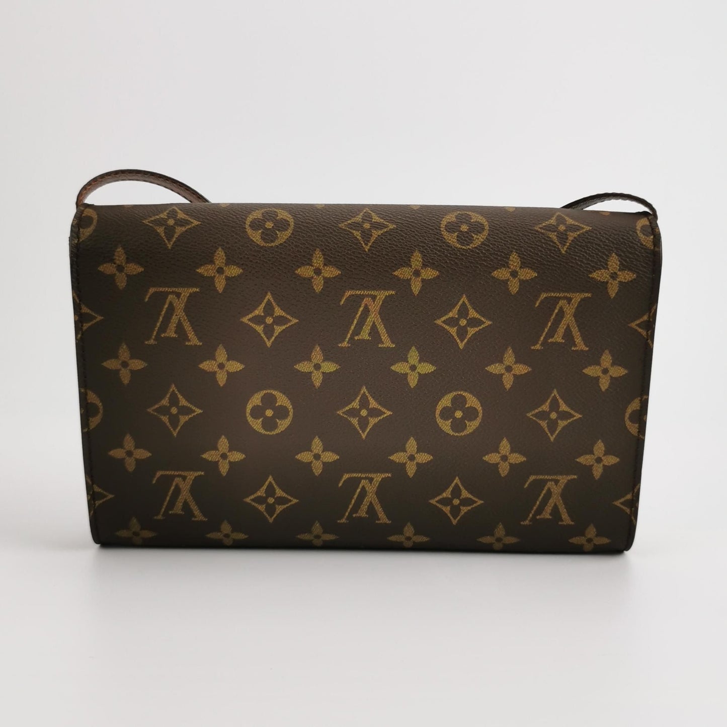 Preloved GLM-Bordeaux Monogram  Envelope Crossbody Shoulder Bag 250420781157155