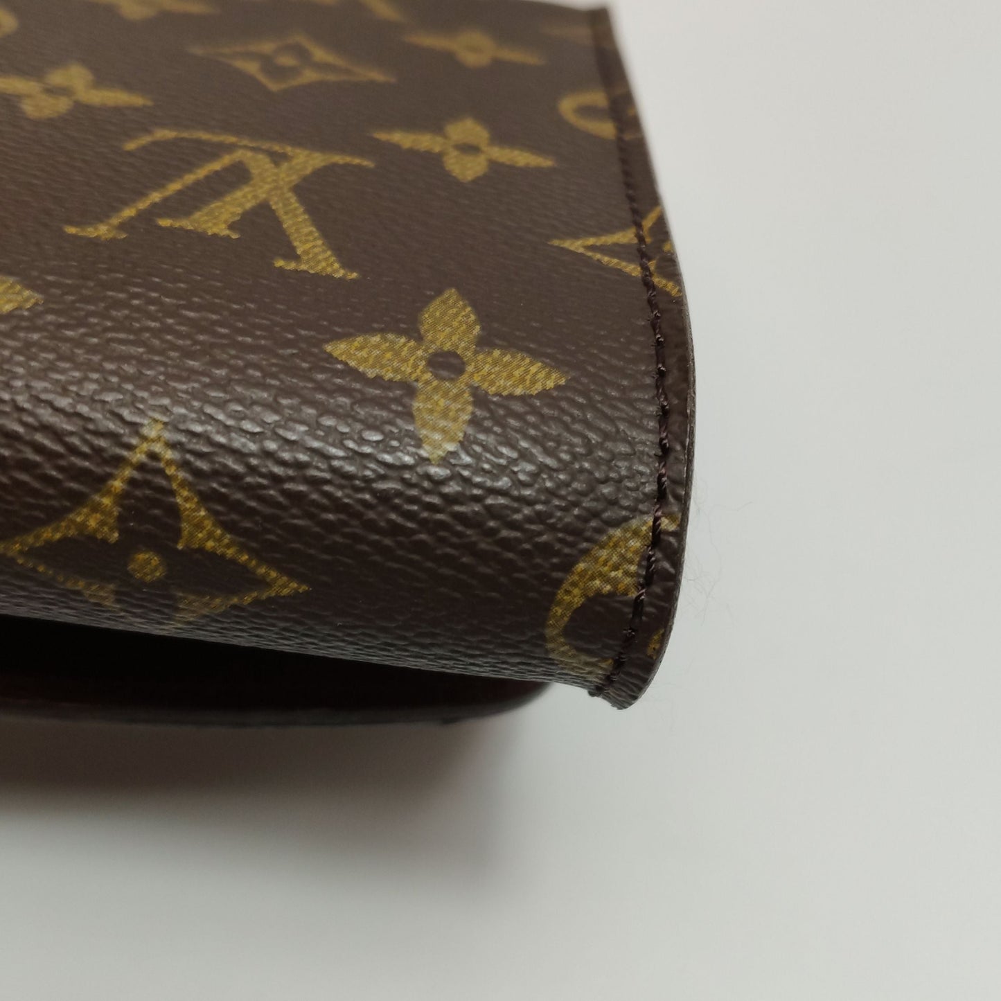 Preloved GLM-Bordeaux Monogram  Envelope Crossbody Shoulder Bag 250420781157155