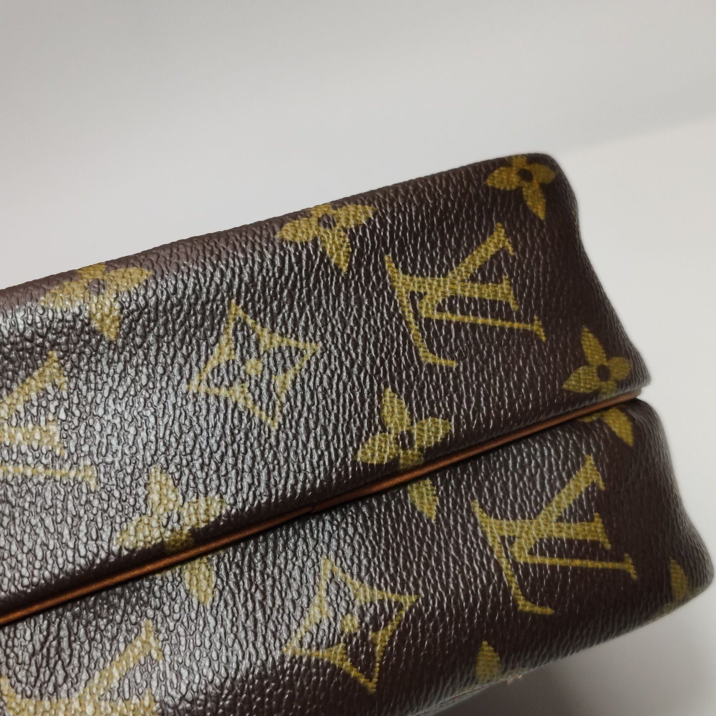 Preloved GLM-Amazone Camera Bag Monogram Print Zip Front Crossbody Shoulder Bag 250420781157184