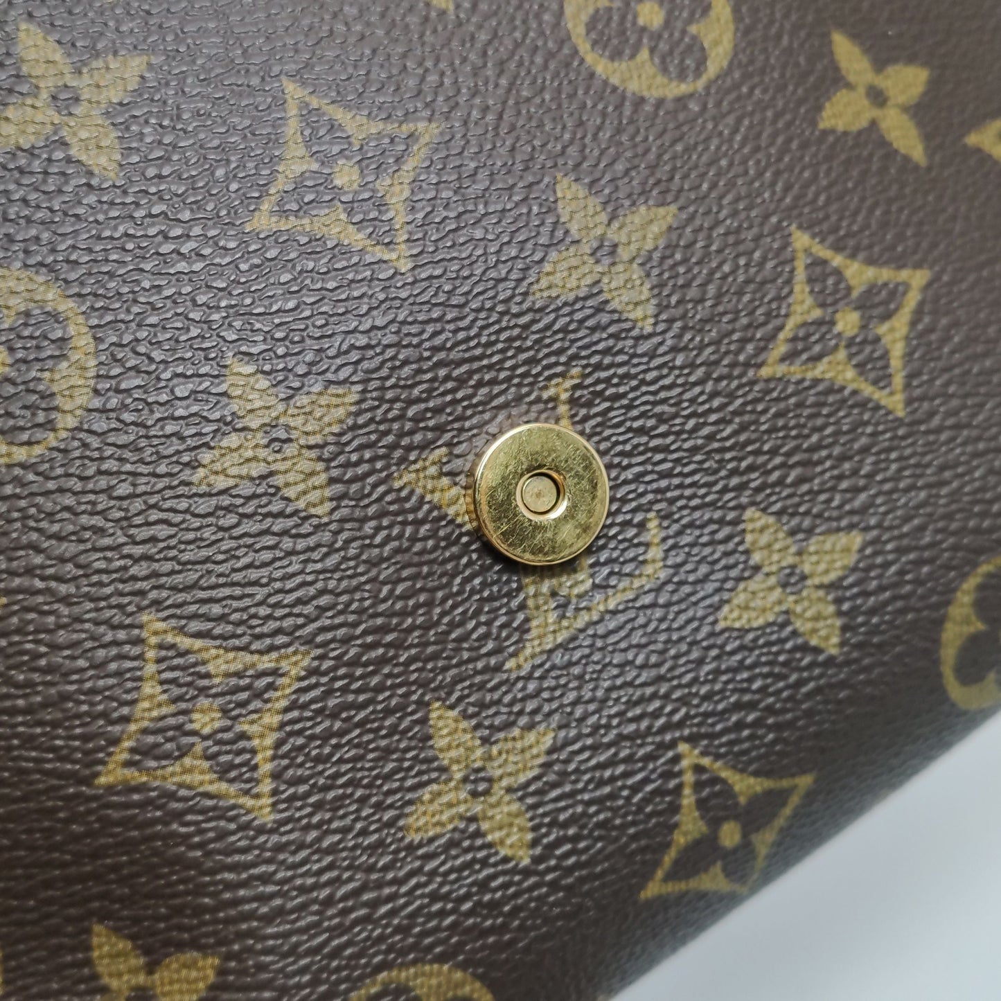 Preloved GLM-Musette Wangfei Bag Monogram Print Flap Shoulder Bag 250419781155376