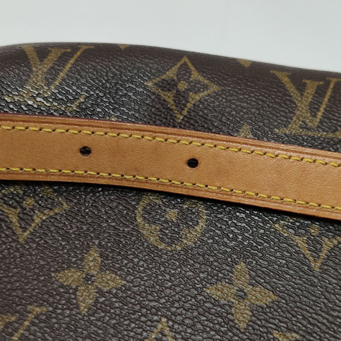 Preloved GLM-Musette Wangfei Bag Monogram Print Flap Shoulder Bag 250419781155376
