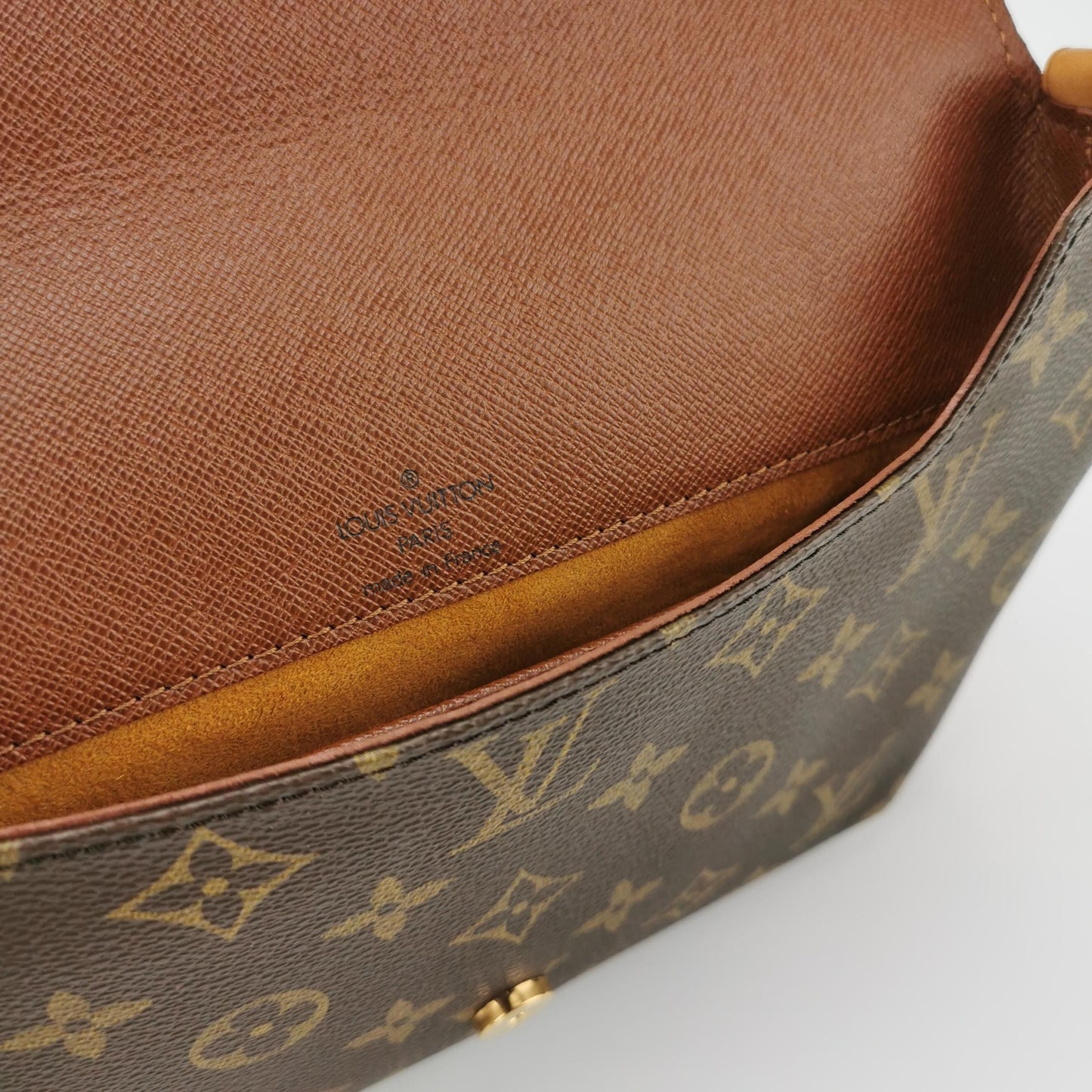 Preloved GLM-Musette Wangfei Bag Monogram Print Flap Shoulder Bag 250419781155376