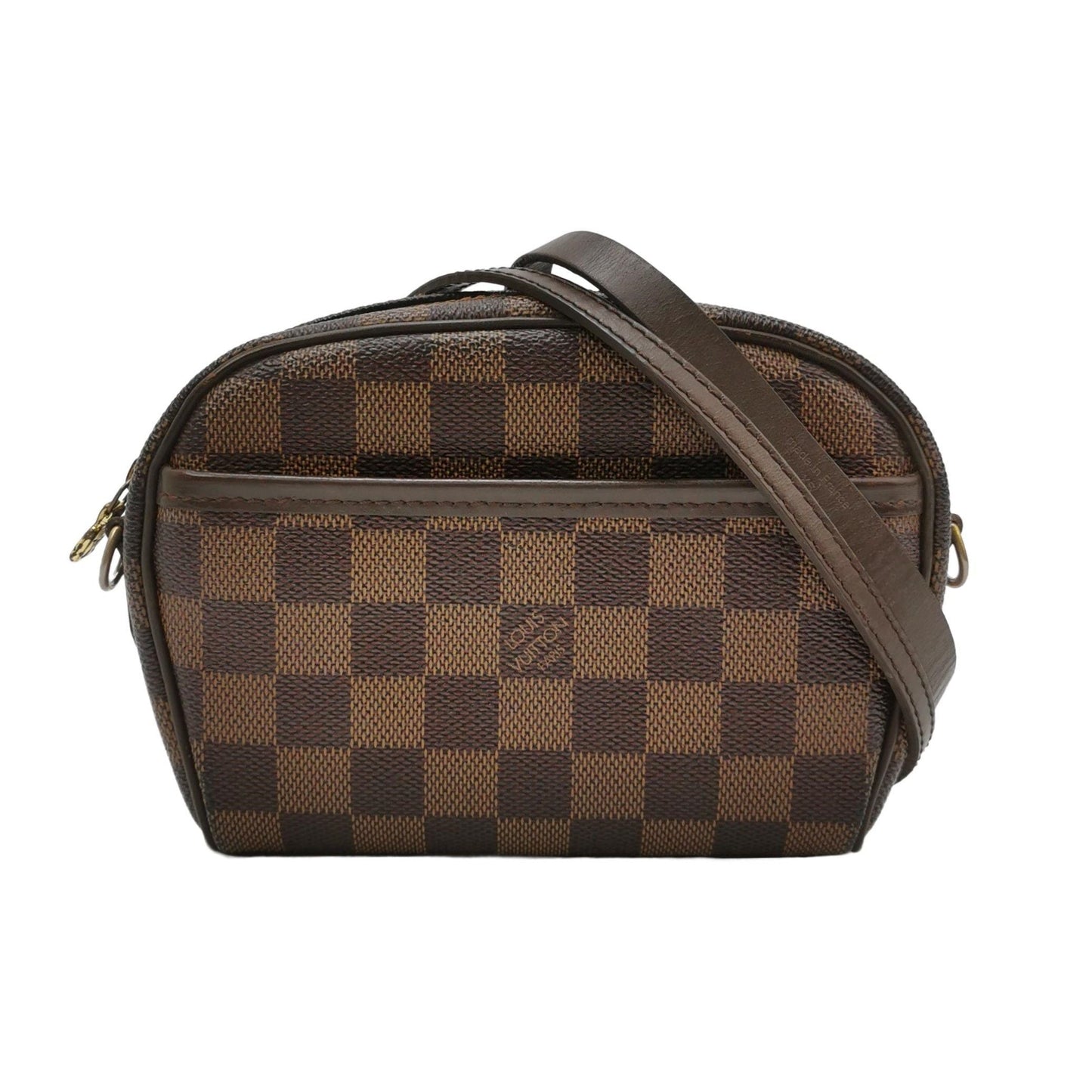 Preloved GLM-Ipanema Leather Checkerboard Crossbody Bag 047852000788