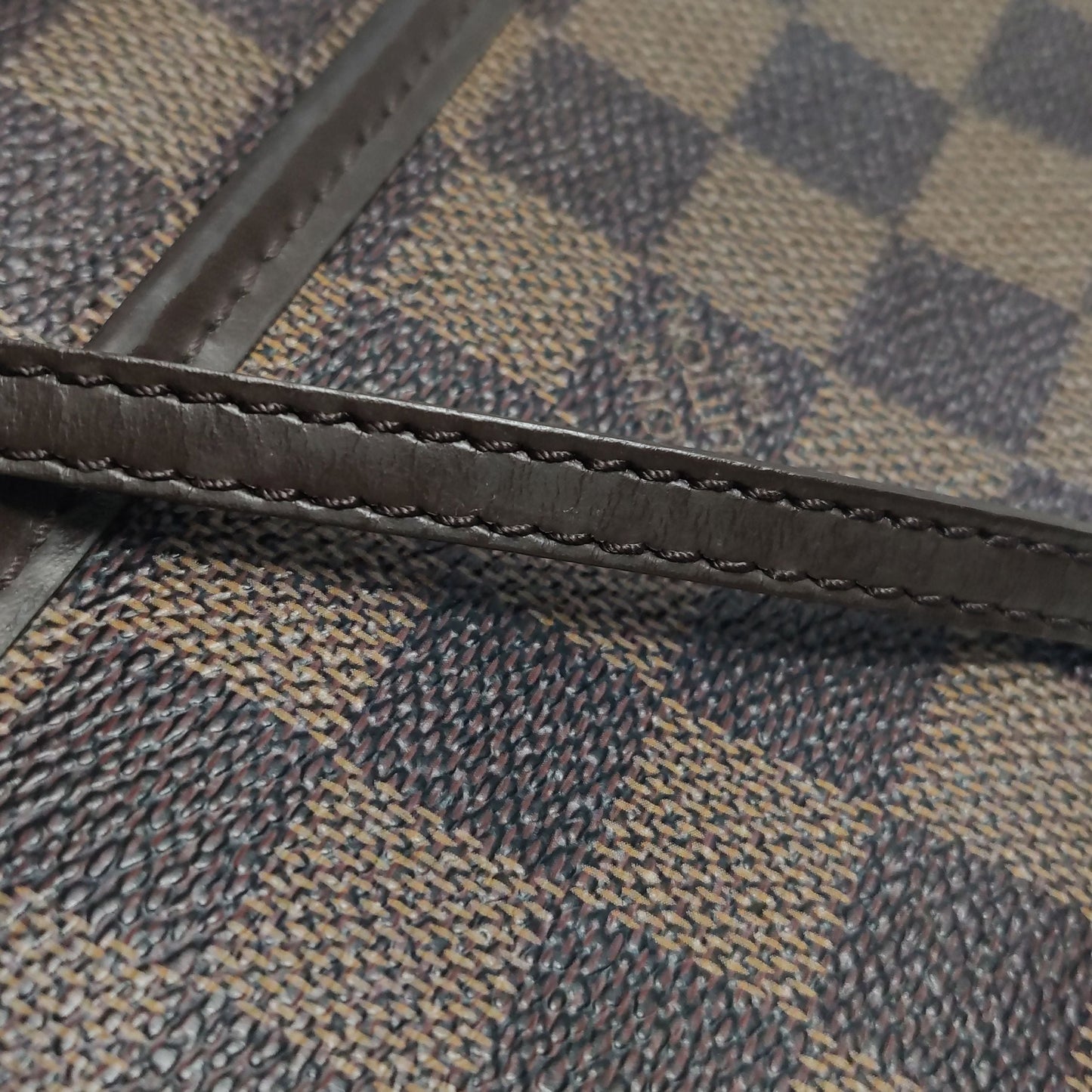 Preloved GLM-Ipanema Leather Checkerboard Crossbody Bag 047852000788