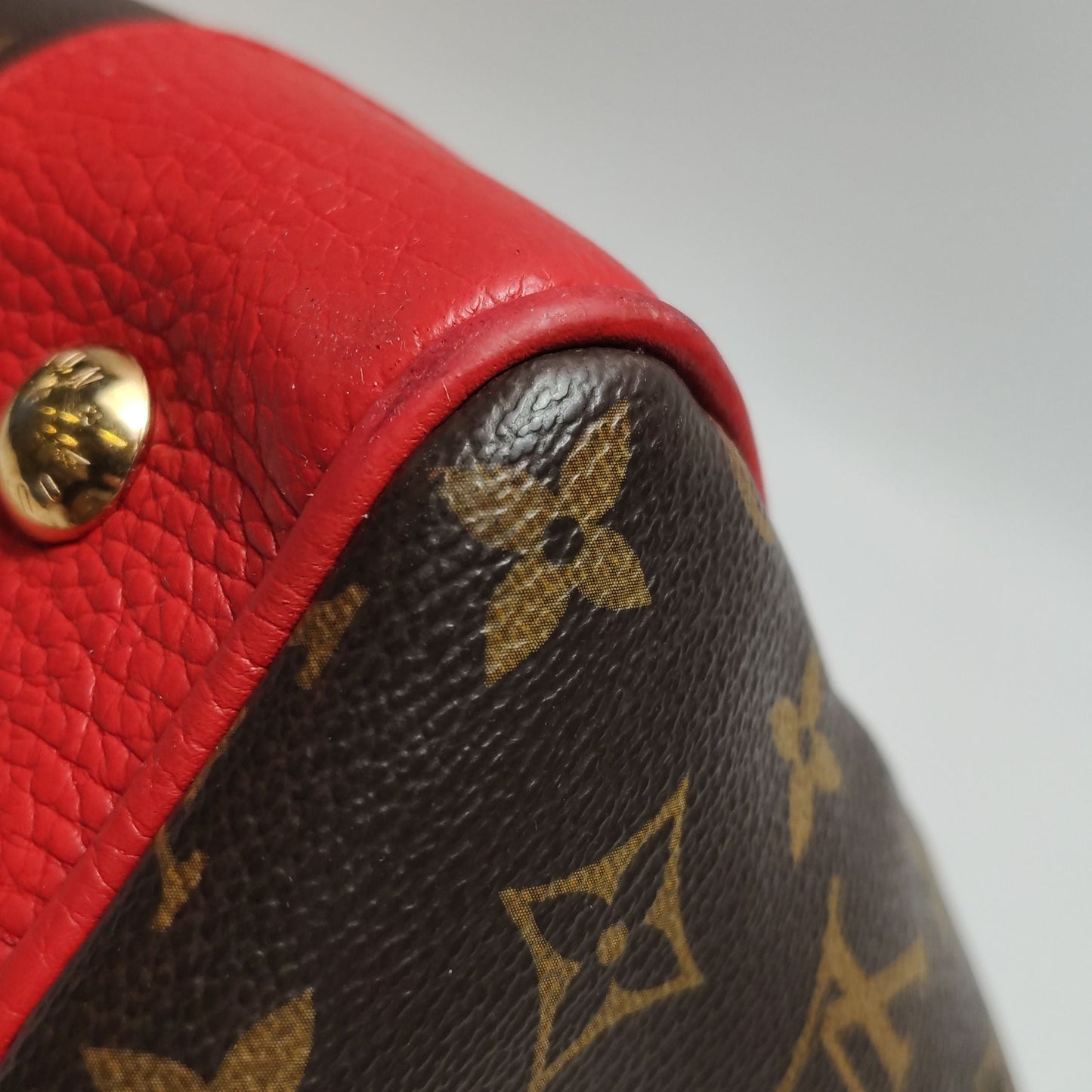 Preloved GLM-Estrela Monogram Print Leather Handbag 250420781157068