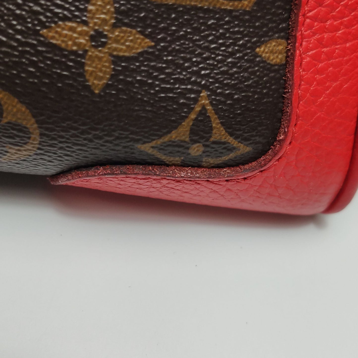 Preloved GLM-Estrela Monogram Print Leather Handbag 250420781157068