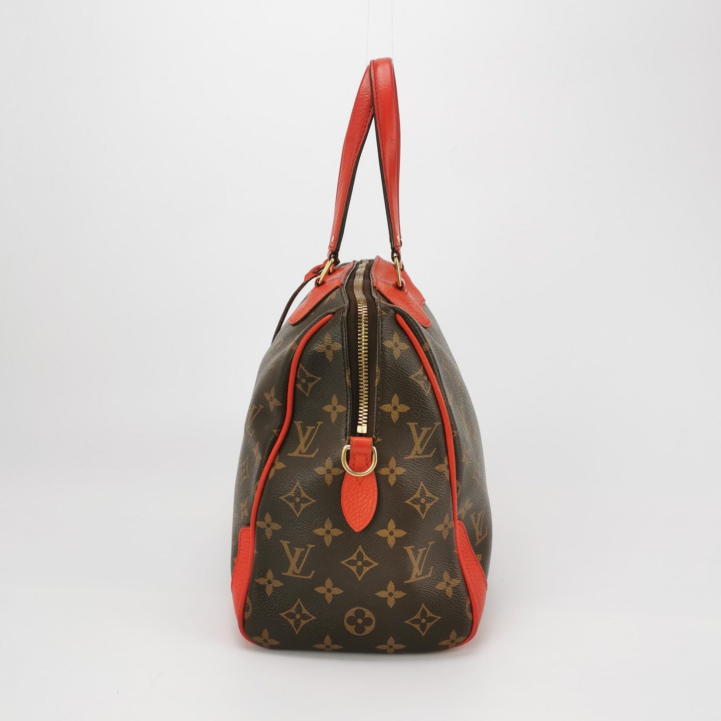 Preloved GLM-Estrela Monogram Print Leather Handbag 250420781157068