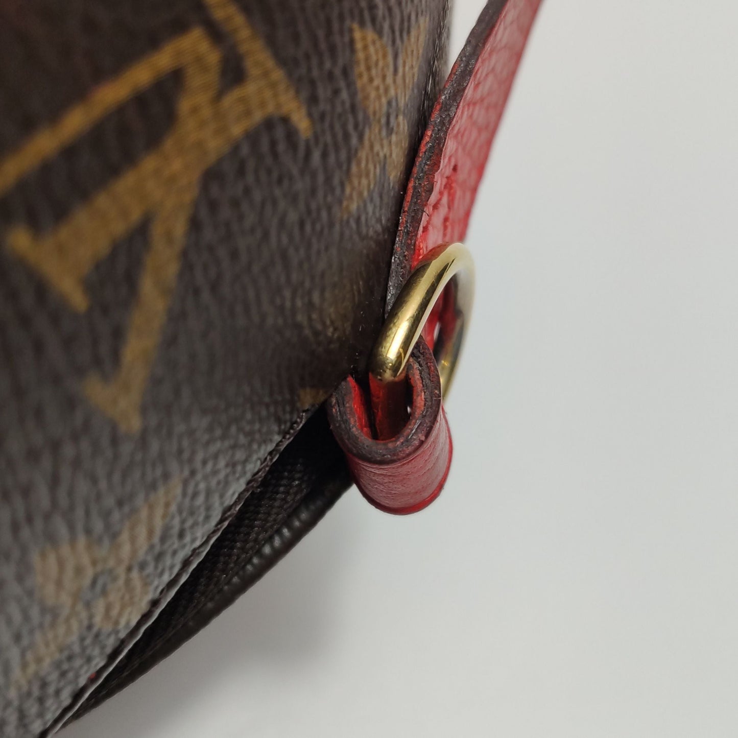Preloved GLM-Estrela Monogram Print Leather Handbag 250420781157068
