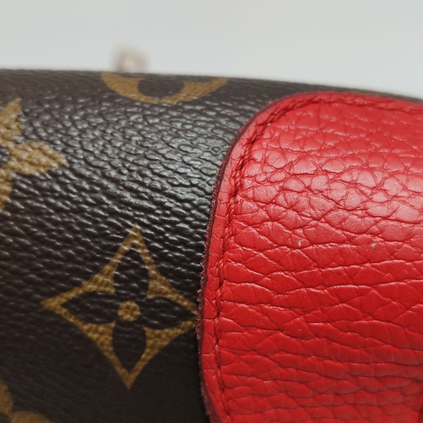 Preloved GLM-Estrela Monogram Print Leather Handbag 250420781157068