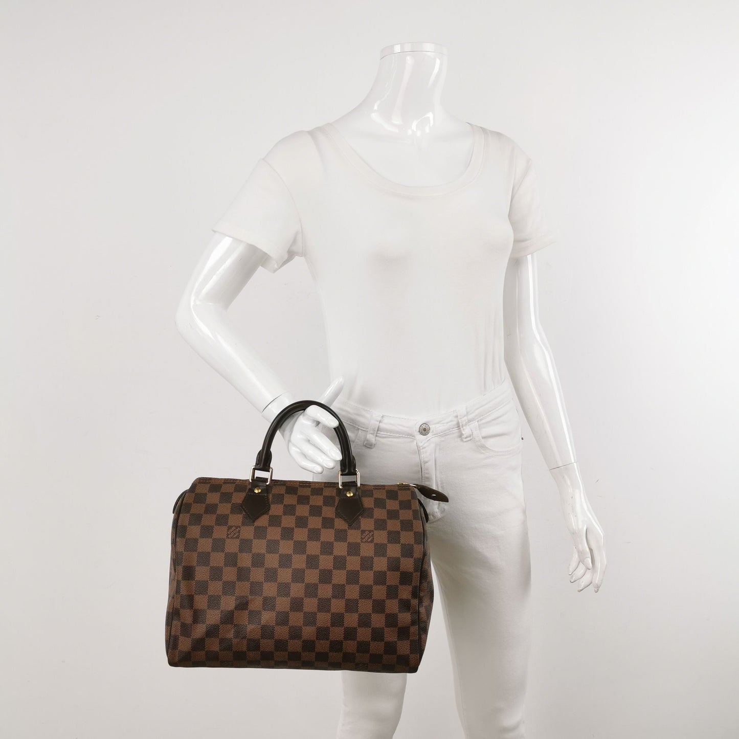 Preloved GLM-Speedy 30 Damier Ebene Boston Bag 250416781151938
