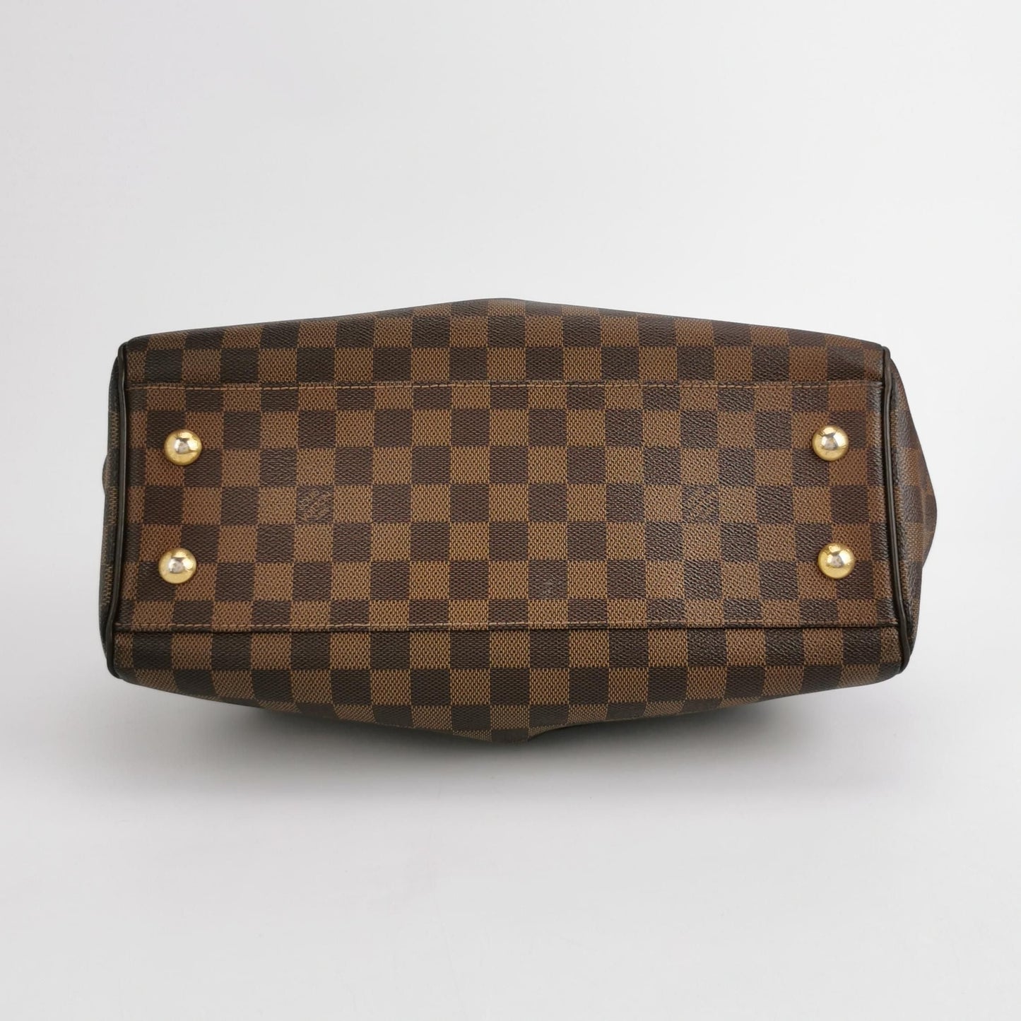 Preloved GLM-Trevi Checkered Leather Shoulder Bag 250417781152708