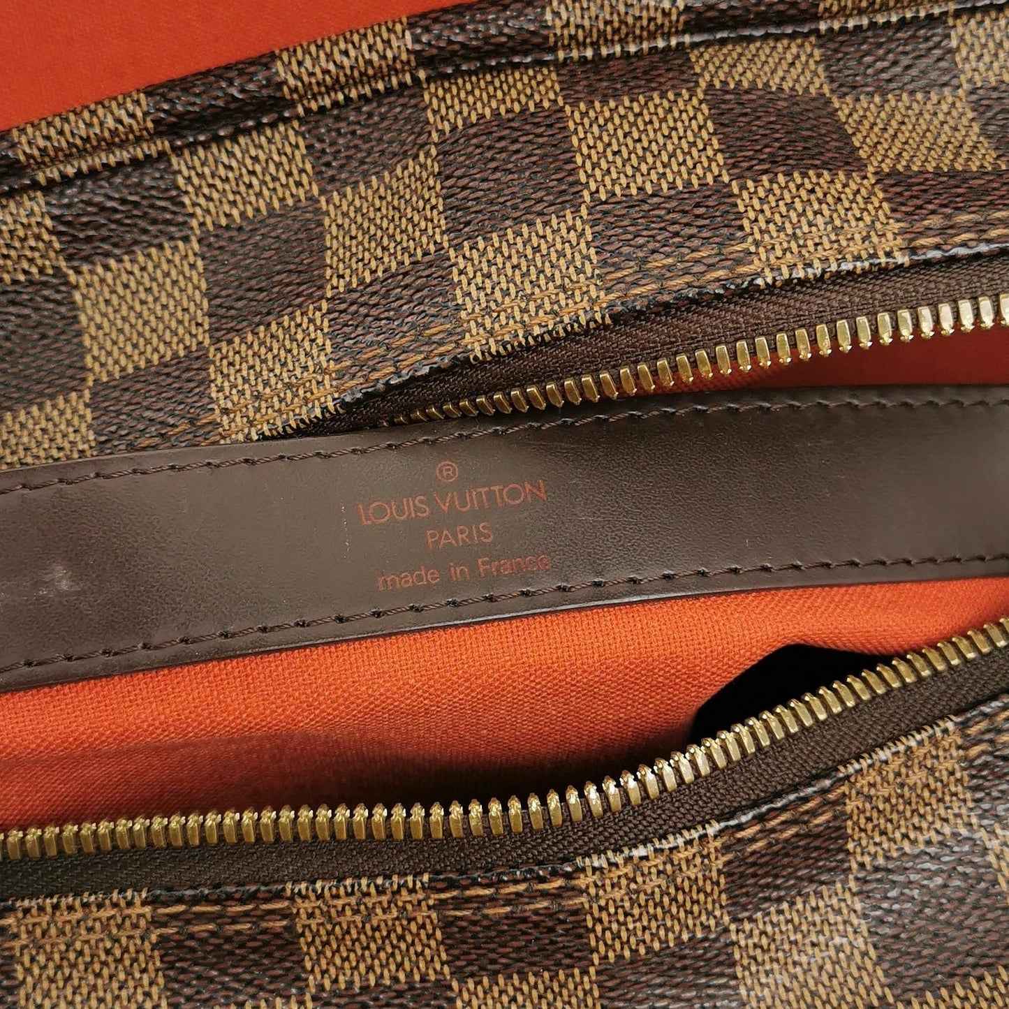 Preloved GLM-Naviglio Leather Checkerboard Flap Messenger Crossbody Shoulder Bag 250415781149040