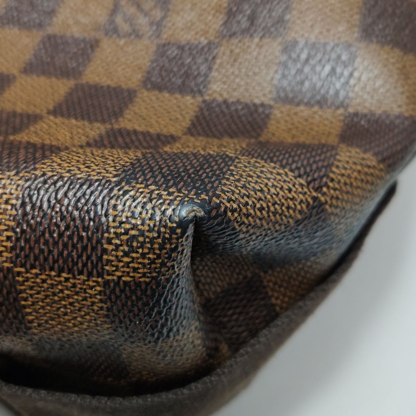 Preloved GLM-Brooklyn Leather Checkerboard Logo Messenger Bag 250415781149736