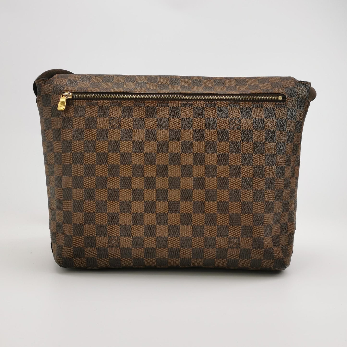 Preloved GLM-Brooklyn Leather Checkerboard Logo Messenger Bag 250415781149736