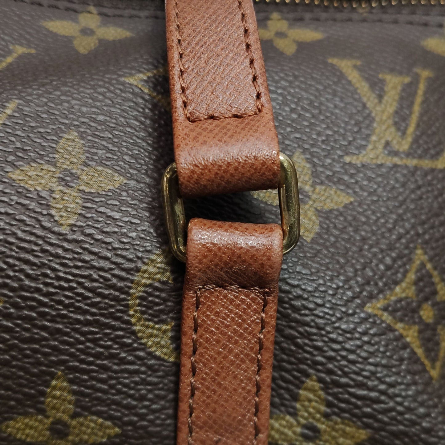 Preloved GLM-Papillon Large Monogram Canvas  Round Barrel Handbag 250416781151209
