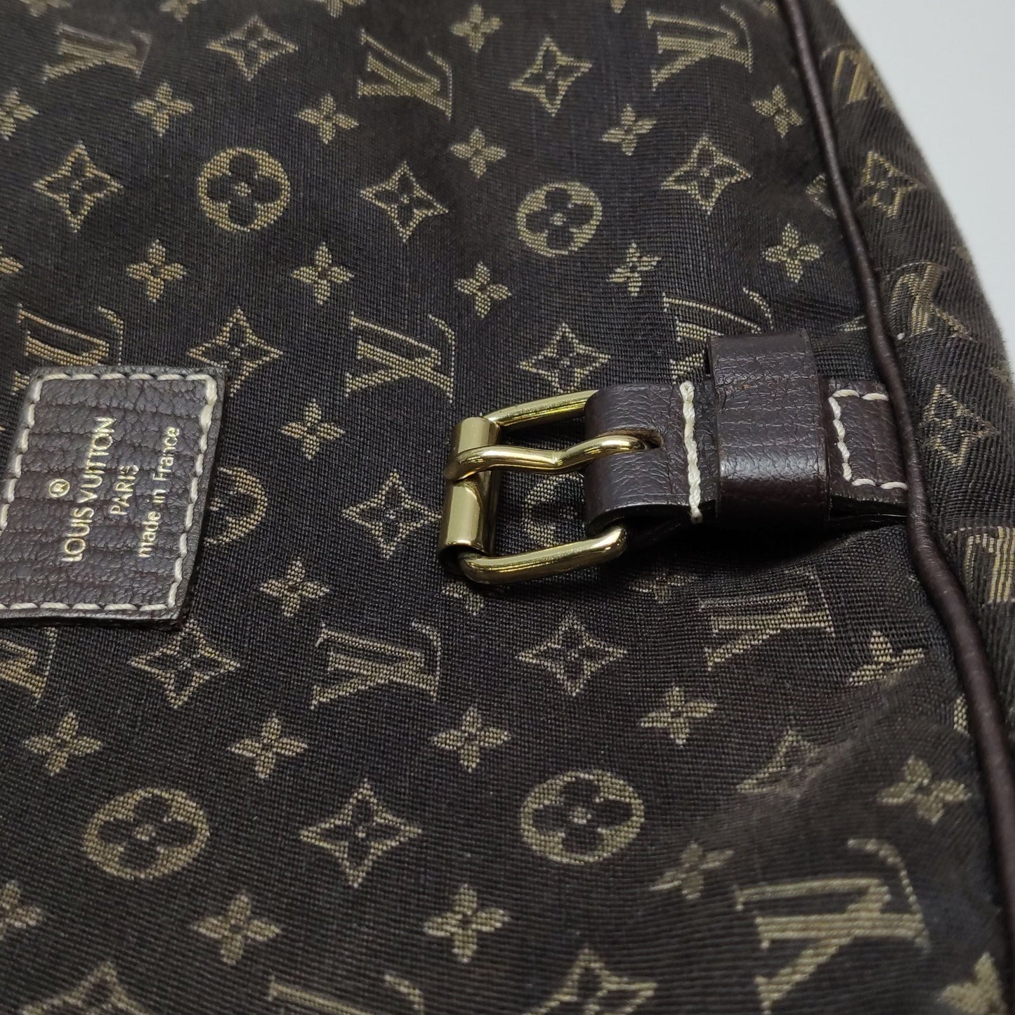 Preloved GLM-Saumur Twin Small Denim Monogram Crossbody Bag 250416781151046