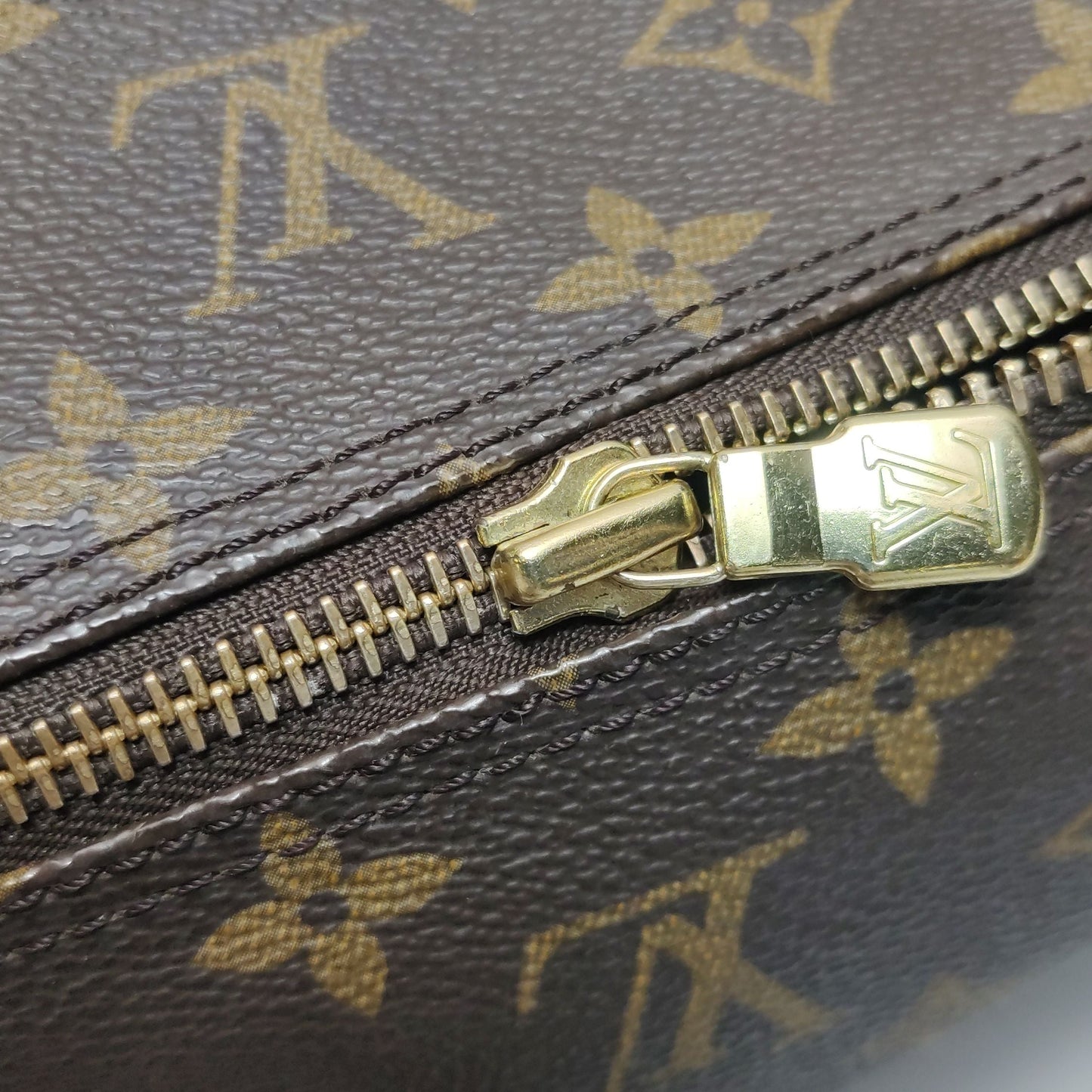 Preloved GLM-Papillon Large Monogram Print  Cylinder Handbag 250413781146973