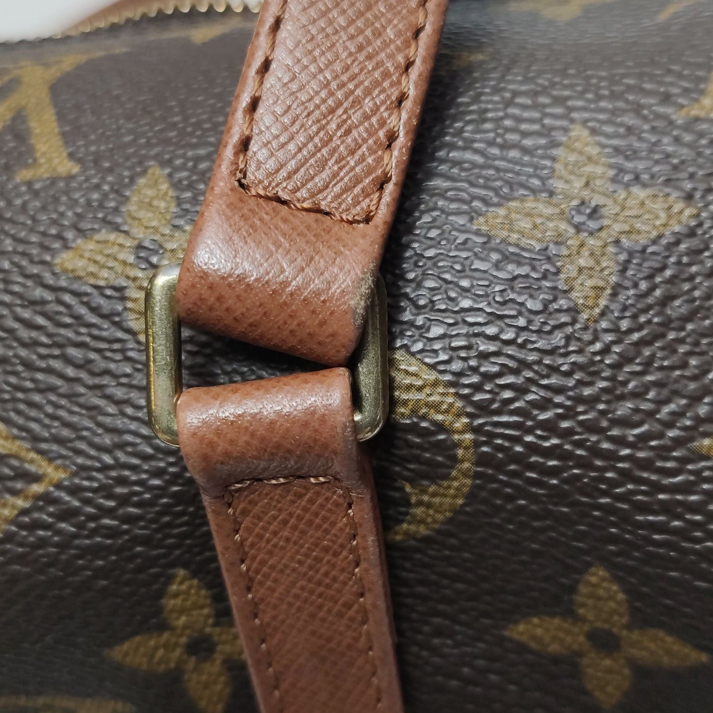 Preloved GLM-Papillon Large Monogram Print  Cylinder Handbag 250413781146973