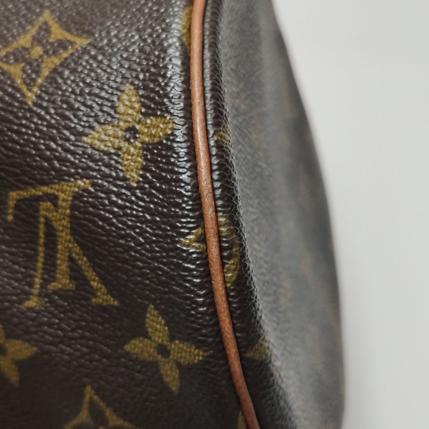 Preloved GLM-Papillon Large Monogram Print  Cylinder Handbag 250413781146973