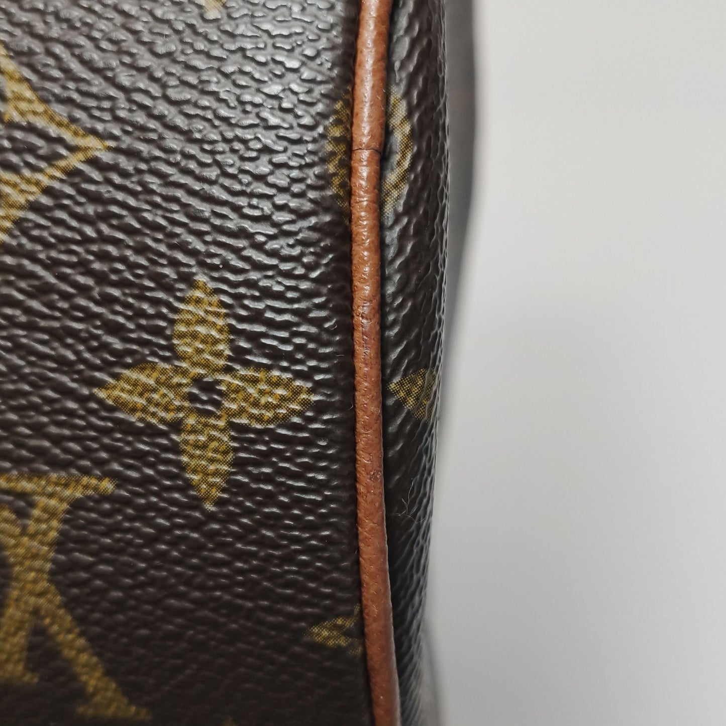 Preloved GLM-Papillon Large Monogram Print  Cylinder Handbag 250413781146973