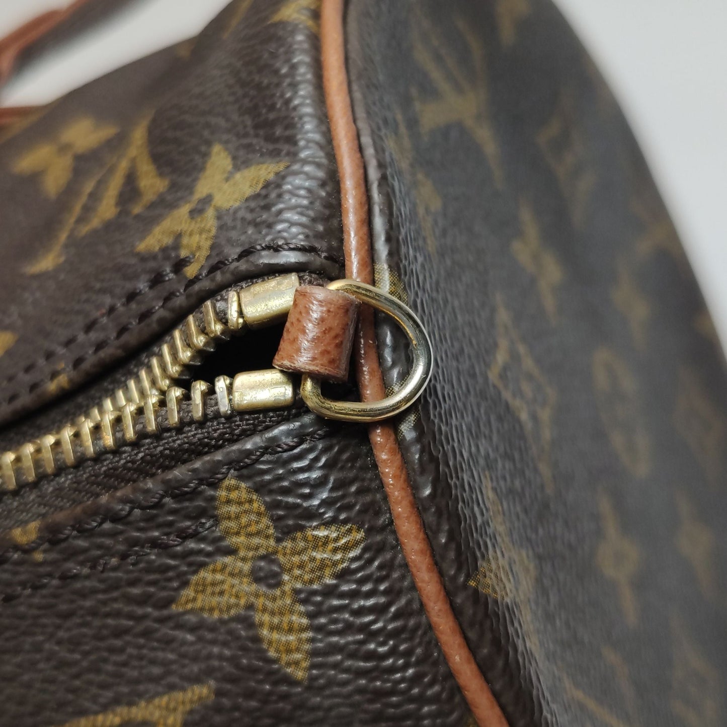 Preloved GLM-Papillon Large Monogram Print  Cylinder Handbag 250413781146973