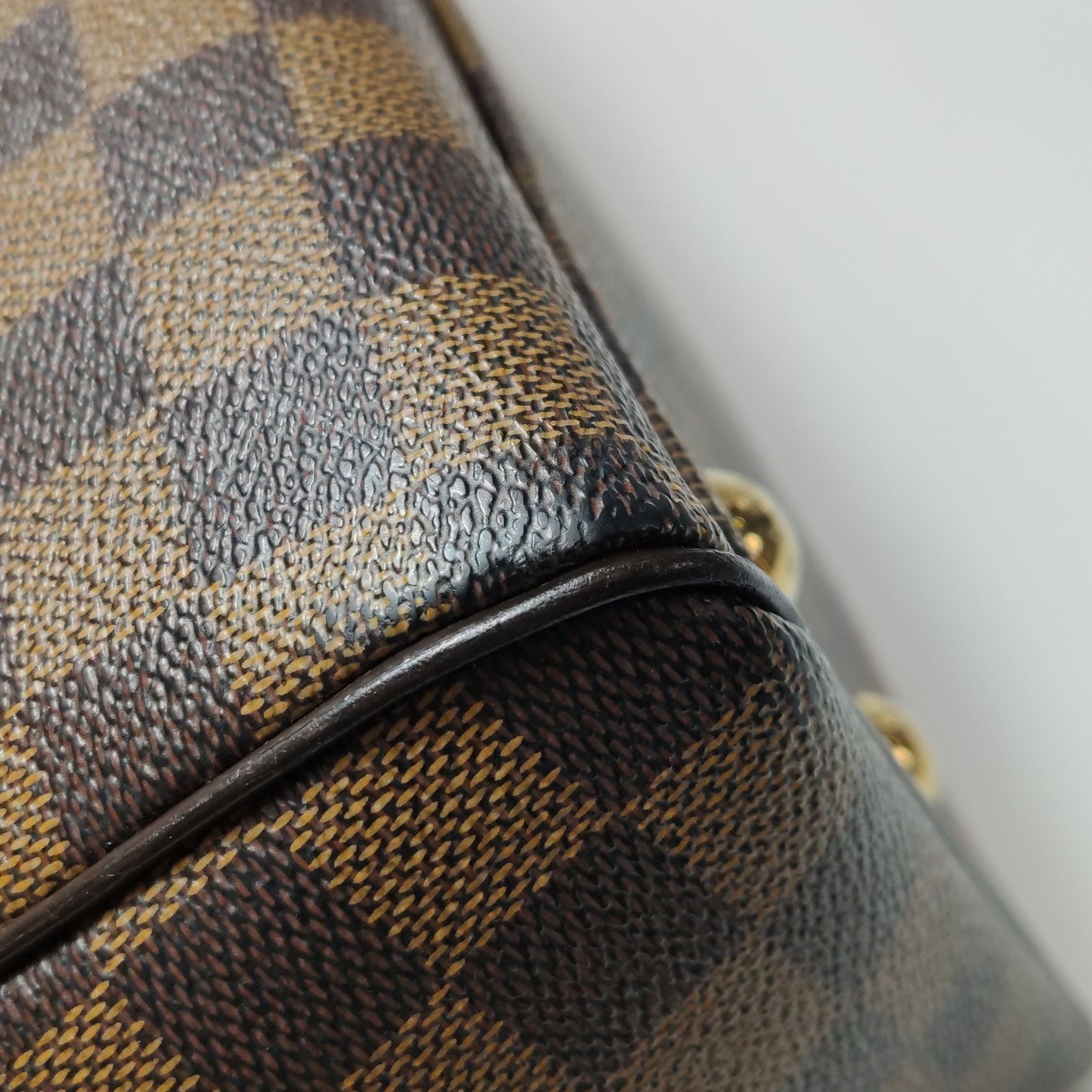 Preloved GLM-Trevi Damier Canvas Shoulder Bag 250410781142347