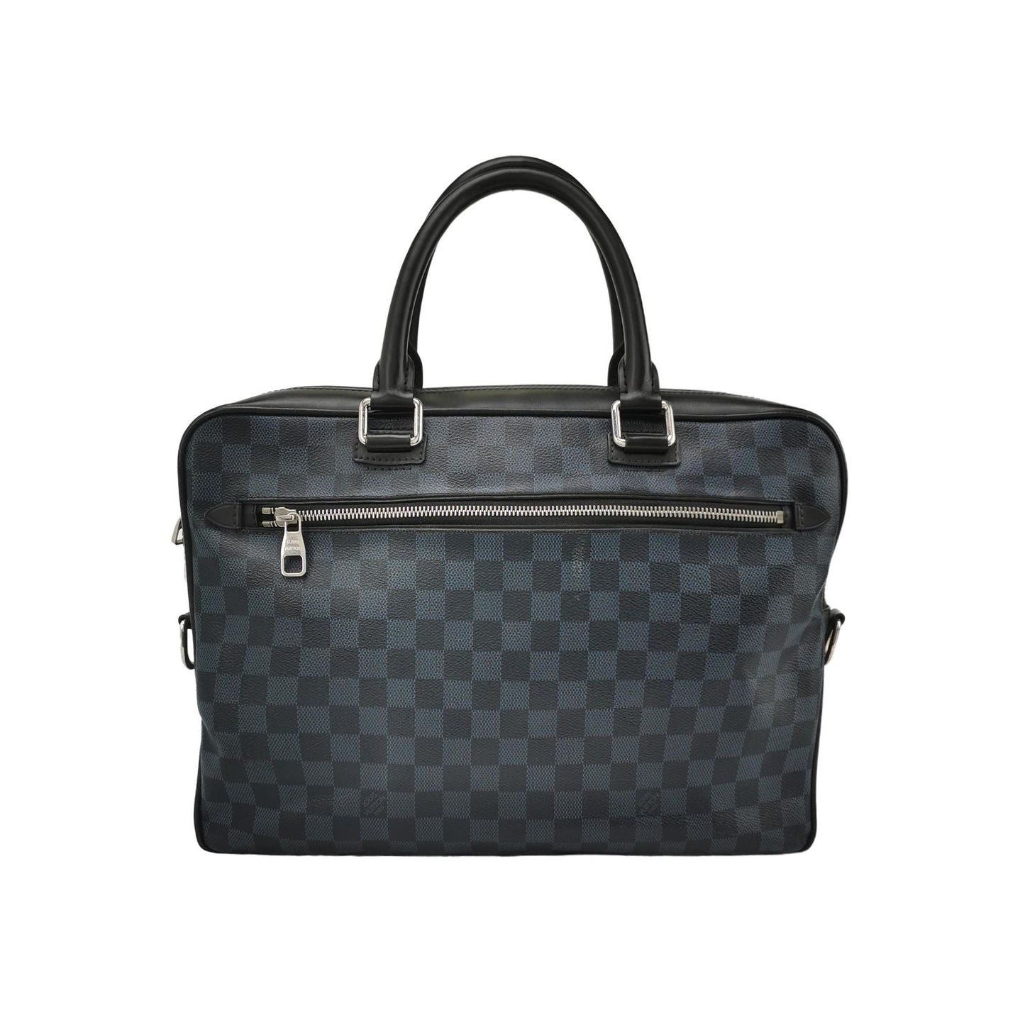 Preloved GLM-Porte-Documents Leather Checkerboard Handbag 250411781143797