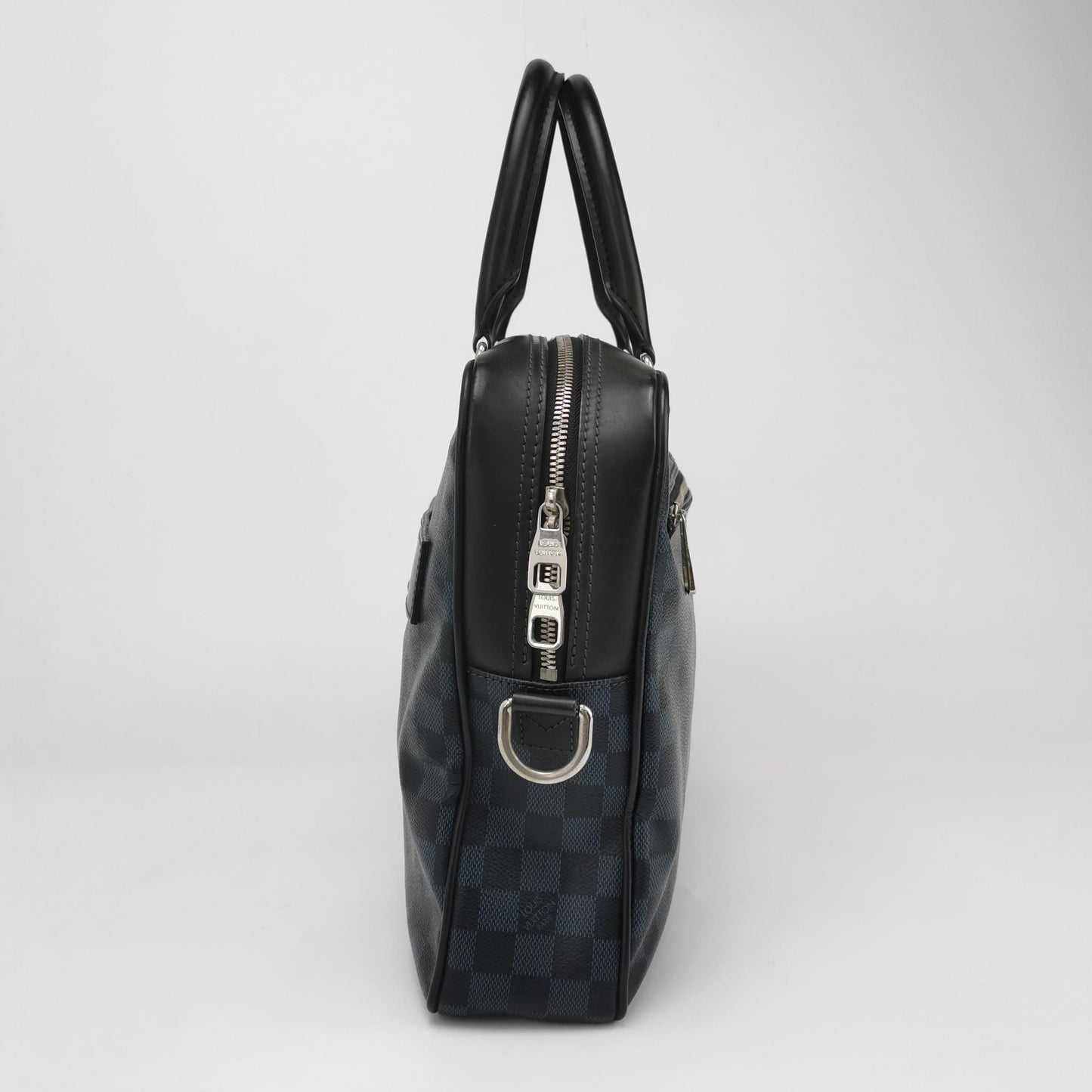 Preloved GLM-Porte-Documents Leather Checkerboard Handbag 250411781143797