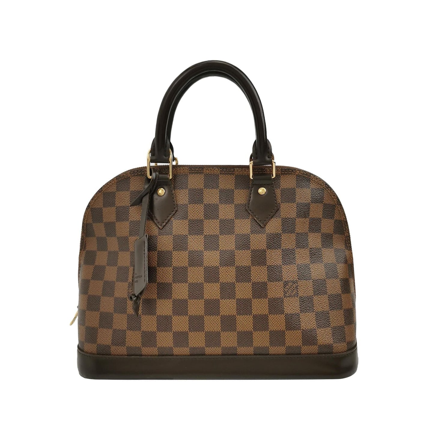 Preloved GLM-Alma Small Checkered Shell Bag 250410781143055