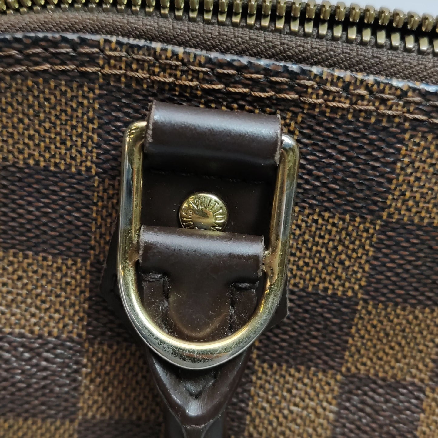 Preloved GLM-Alma Small Checkered Shell Bag 250410781143055