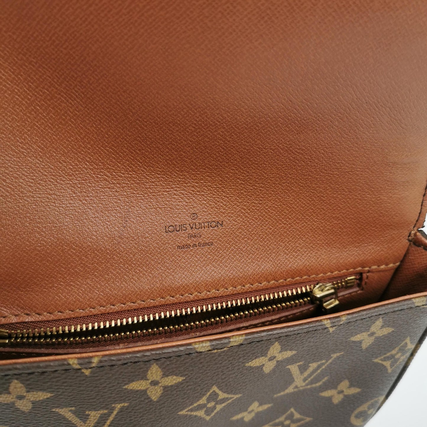 Preloved GLM-Chantilly Shield Bag Monogram Print Buckle Shoulder Bag 250408781139474