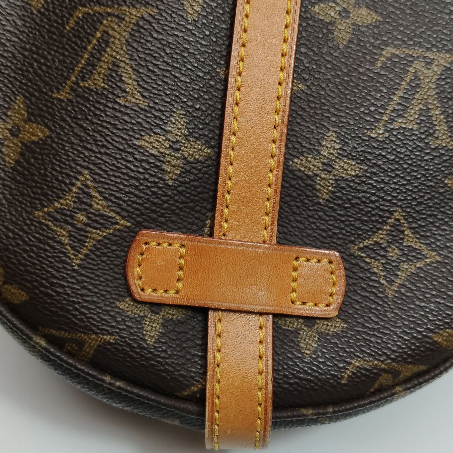 Preloved GLM-Chantilly Shield Bag Monogram Print Buckle Shoulder Bag 250408781139474