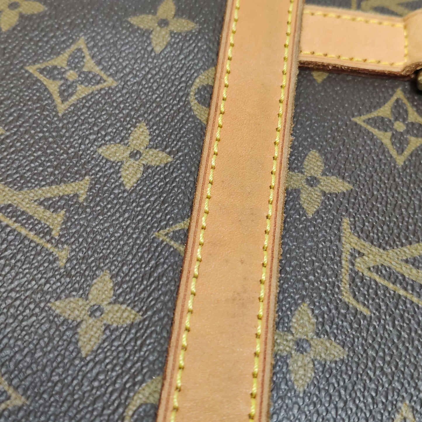 Preloved GLM-Monogram Vegetable Tanned Leather Handbag 250409781141178