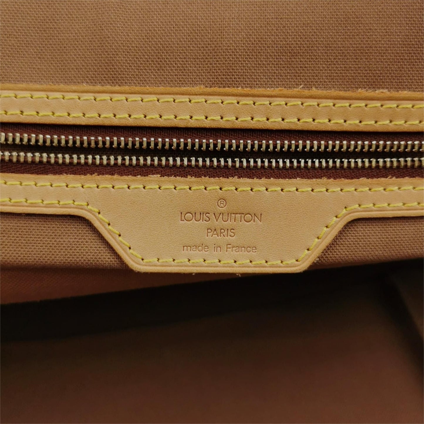 Preloved GLM-Monogram Vegetable Tanned Leather Handbag 250409781141178