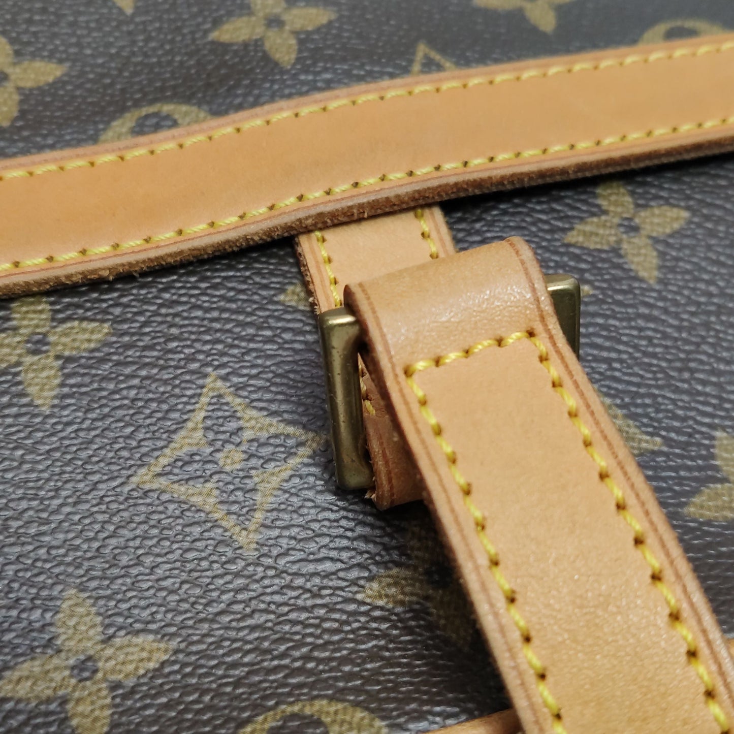 Preloved GLM-Monogram Vegetable Tanned Leather Handbag 250409781141178