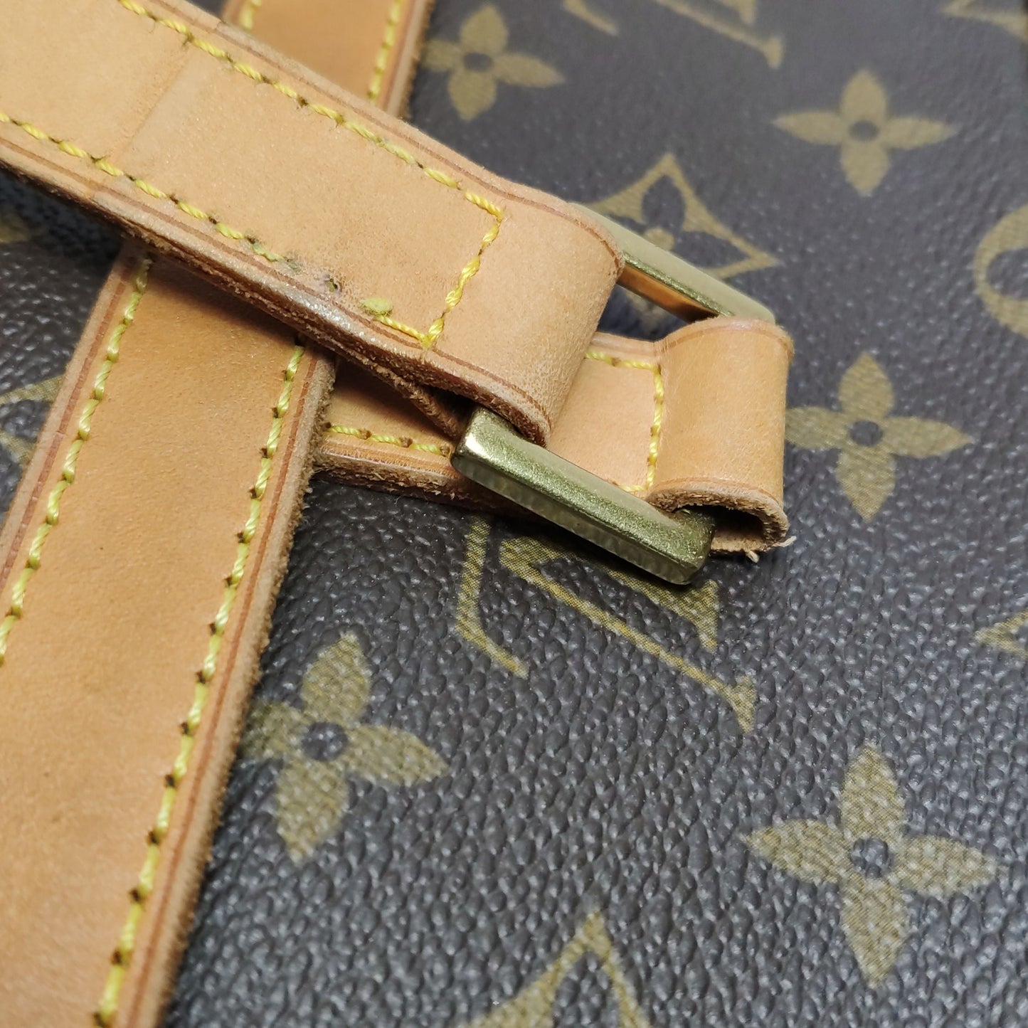 Preloved GLM-Monogram Vegetable Tanned Leather Handbag 250409781141178