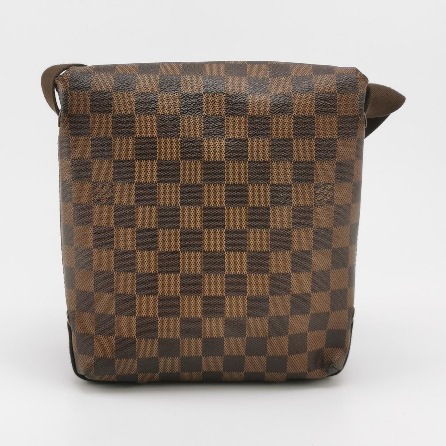 Preloved GLM-Brooklyn Leather Checkerboard Logo Messenger Bag 250411781144437