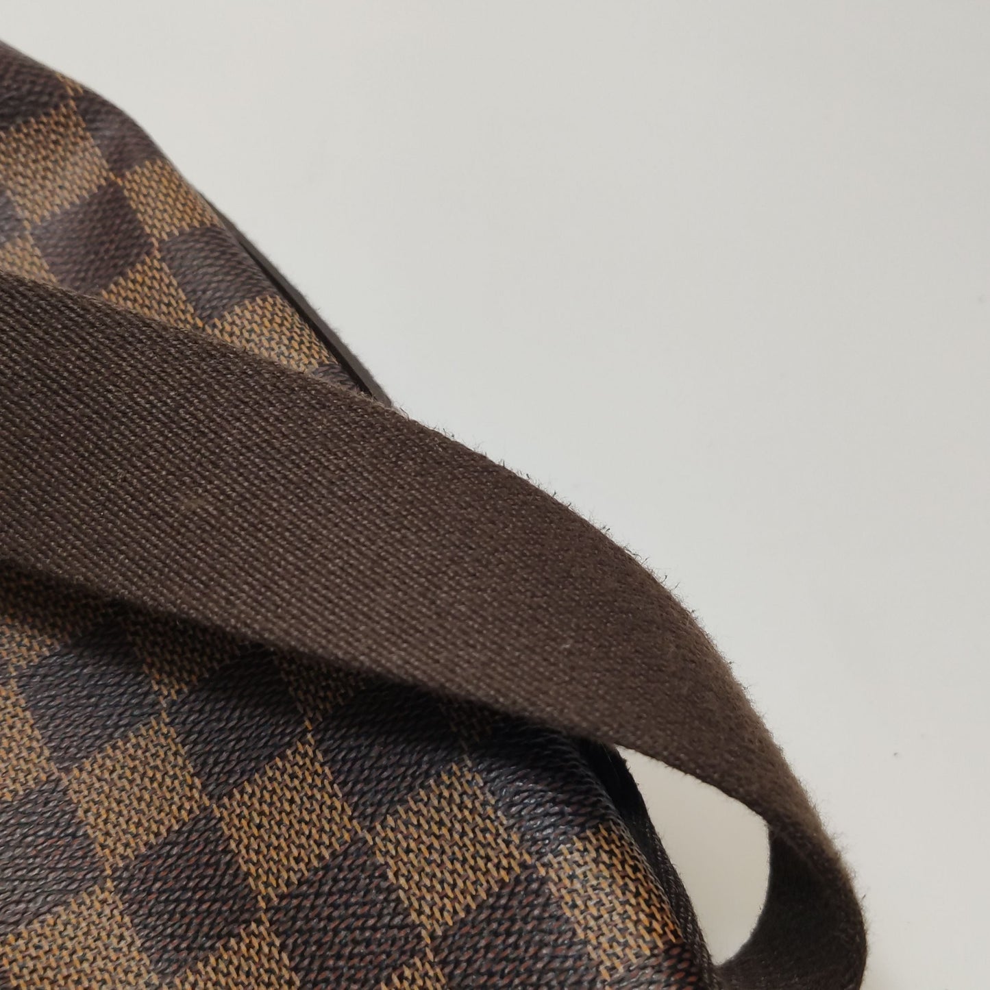 Preloved GLM-Olav Leather Checkerboard Messenger Bag 250407781138193