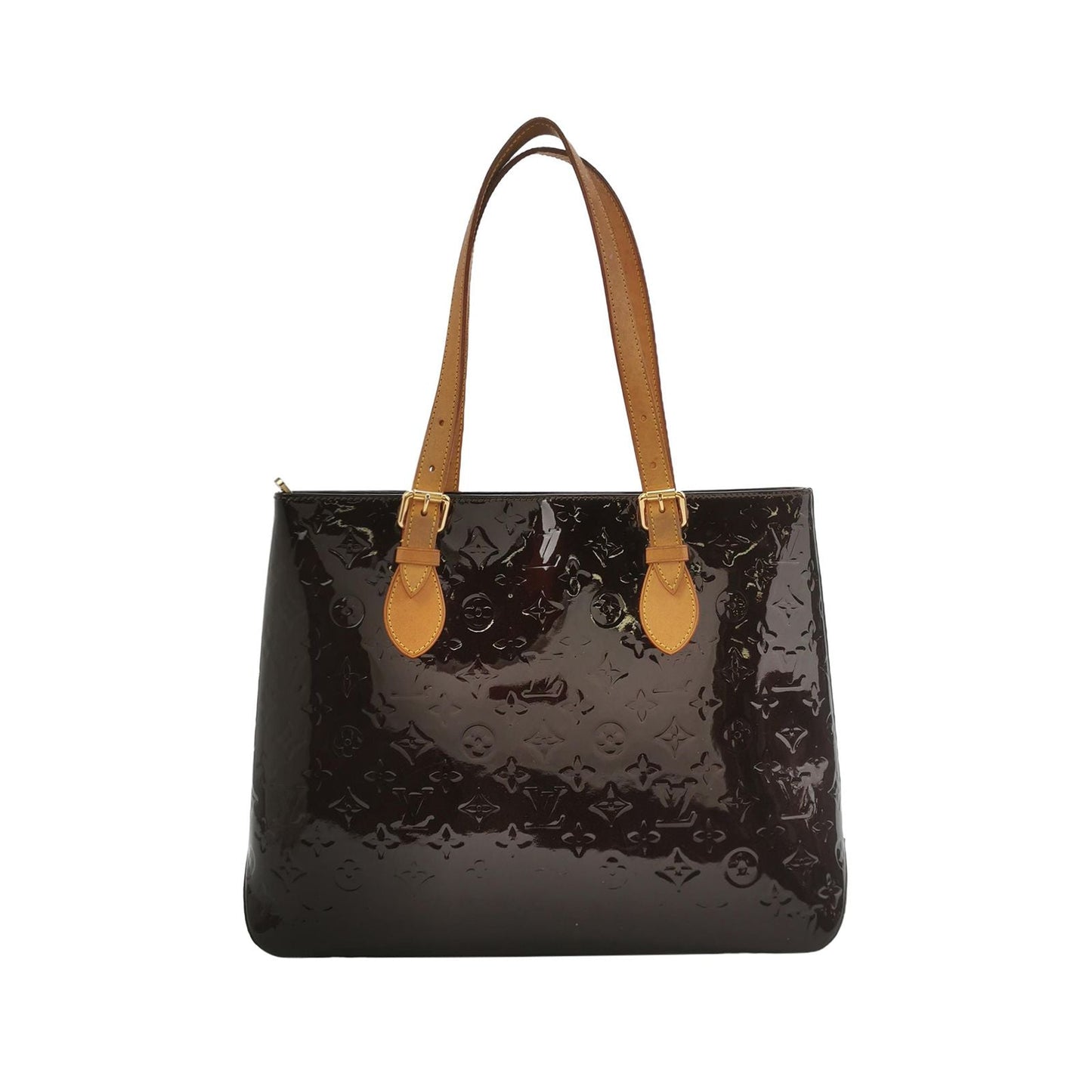 Preloved GLM-Brentwood Monogram Embossed Tote Shoulder Bag 250406781137140