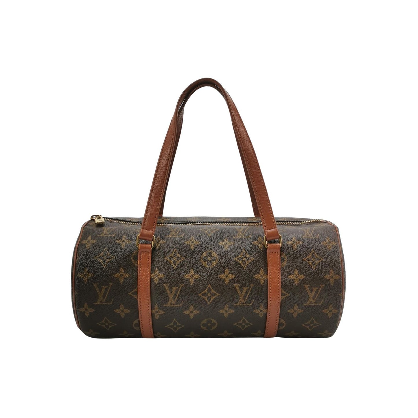 Preloved GLM-Papillon Large Monogram Canvas Round Barrel Handbag 250408781139813
